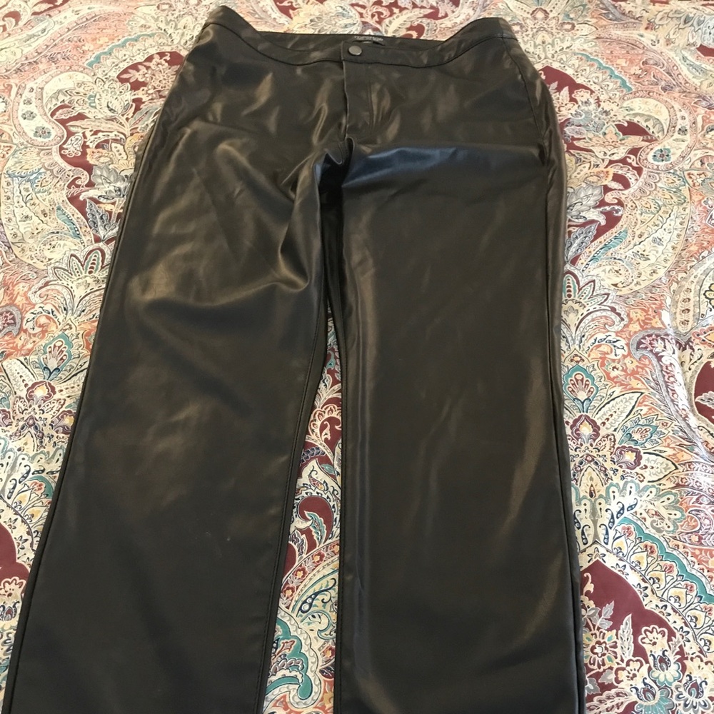 Topshop Faux Leather Pants